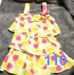 フルーツ柄 ワンピース水着 110サイズ