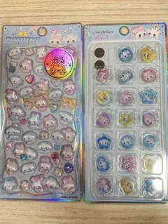 正規品　まじかるベリーベリー光るジュエルプチドロップストーンつき　おはじきシール