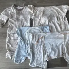 ロンパース　くま柄　80cm 肌着セット