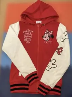 Disney ミニーマウス フード付きパーカー　M 小さめ