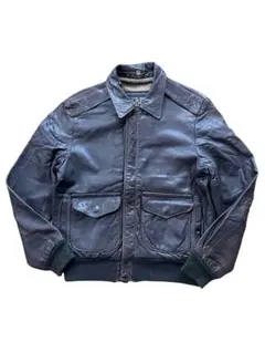 vintage us製 Schott ショット A-2レザージャケット38茶