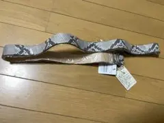 【未使用品】BEAMS パイソンレザーベルト