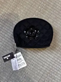 MARY QUANT ブラックポーチ キルティング