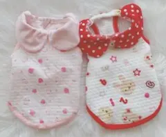 犬服 襟付きデザイン　ピンク　Sサイズ　可愛い　いちご柄　美品