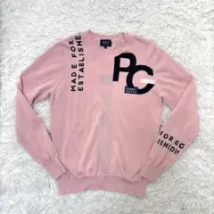 最新 パーリーゲイツ ニット ピンク ロゴ ゴルフ ウェア