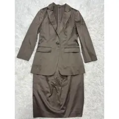 【極美品✨】アナイ ANAYI セットアップ ジャケット スカート ブラウン