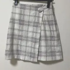 WILLSELECTION ラップスカート チェック
