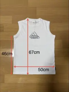 【美品】adidas インナーシャツ　ノースリーブ Vネック　Mサイズ　速乾
