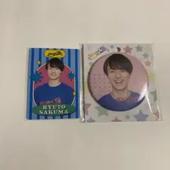 【作間龍斗】プロフィールカード 缶バッジ