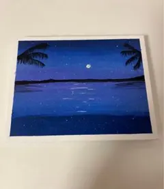 アクリル画『 月に染まる学園』 空 海 アート