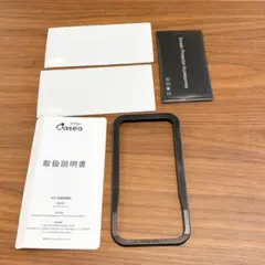 Oasea ガラスフィルム iPhone15pro用 ガイド枠付き 2枚セット