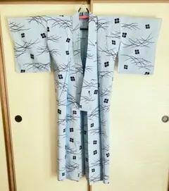 浴衣　水色　花柄　（2）