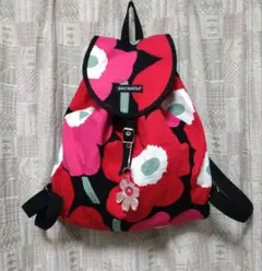 【極美品❗️】◆marimekko Unikko◆軽量大容量リュックサック暖色系のサムネイル