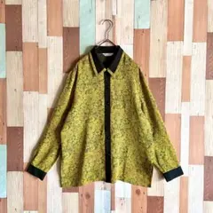 90s 00s vintage 古着 総柄 ポリエステルシャツ レトロ y2k
