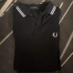 FRED PERRY 長袖ポロシャツ ブラックのサムネイル