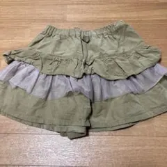 コーデュロイショートパンツ　キュロット