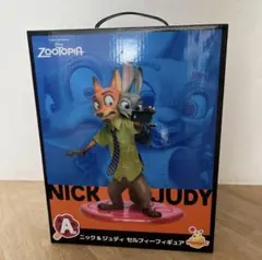 ズートピア 一番くじ HappyくじA賞 ニック＆ジュディ セルフィーフィギュア