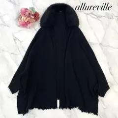 新品ニットポンチョ風コート【allureville】 新品ニットポンチョ風コート【allureville】の通販 by mono's shop｜ラクマ