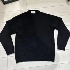 URBAN RESEARCH DOORS ブラック クルーネックセーター