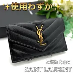 使用わずか❣️サンローラン YSL フラグメントケース ブラック 財布 Q03