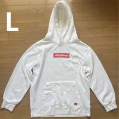 Dickiesディッキーズ スウェットパーカー 裏起毛　白　L