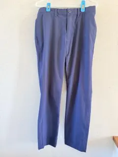 ロサーセンネイビー チェック柄 スリムフィットパンツ