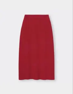 GU リブ編み リブニット ニット スカート タイトスカート Lサイズ