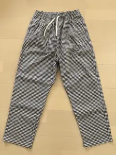 グローバルワーク　長ズボン　150 ブラウン×ブラック系の千鳥格子柄