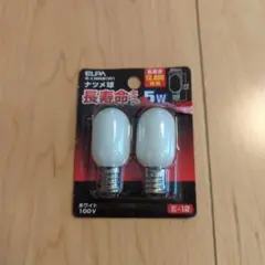ELPA ナツメ球 G-L10NB(W) 5W E-12 2個入のサムネイル