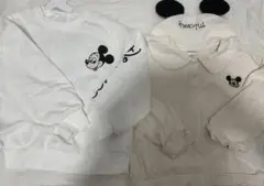 Disney 100周年 ミッキー スウェット ロンt セット 110 120