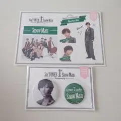 Snow Man 1st Anniversary 阿部亮平缶バ&ステッカーセット