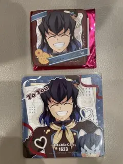 鬼滅の刃　バレンタイン＆ホワイトデー　缶バッジ　コースター　嘴平伊之助