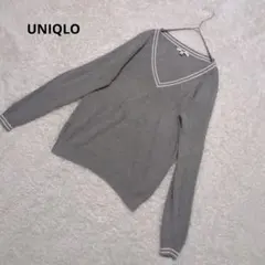 ✨️良品✨️UNIQLO ユニクロ カシミヤ混 クリケットセーター　 L　 長袖