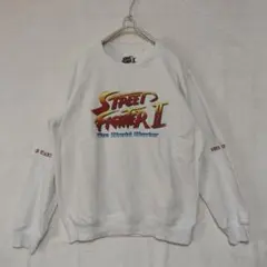 【コラボ】GU×ストリートファイターII スウェット L 白 激レア ゲーム