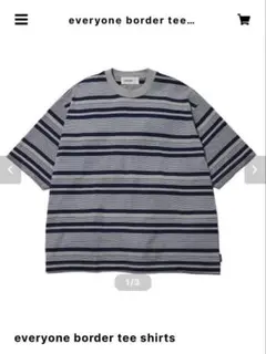 everyone border tee shirts Lサイズ
