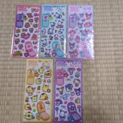 国内正規品　サンリオ　平成はっぴーフォン　5種セット ウサハナ