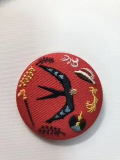 刺繍ブローチ　ハウルの動く城　缶バッチ