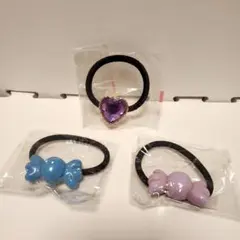 キャンディ型&ハート型　ヘアゴムセット