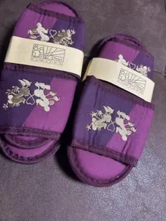 香港ディズニーハリウッドホテル　刺繍デザインスリッパ　子供用2つ