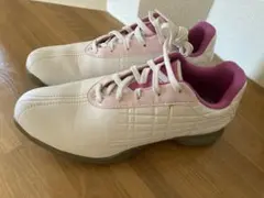 Adidas ゴルフシューズ 女性用 ホワイト/ピンク