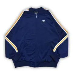 古着 80s adidas トラックジャケット 紺 ネイビー