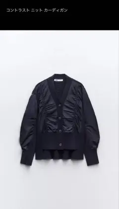 zaraレディース紺トップス