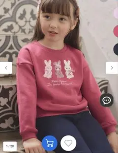 【らくっトレーナー】アニマル 裏毛 サガラ刺しゅう トレーナー　エニィファム