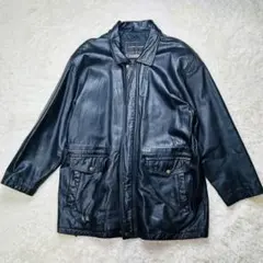 ラムレザー ハーフコート ヴィンテージ レザージャケット メンズ L L