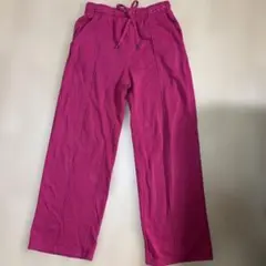 ピンク ジョガーパンツ スウェット素材