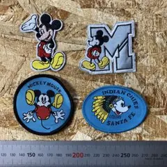 ミッキーマウス刺繍パッチセット