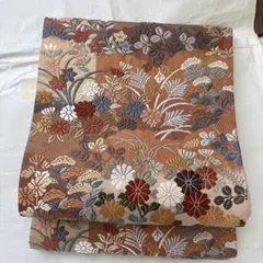 【週末限定タイムセール中！】 多色花柄刺繍 袋帯