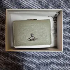 Vivienne Westwood 三つ折り 財布 GREEN グレー