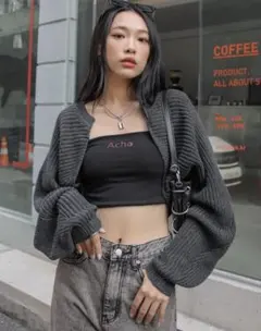 SHEIN DAZY バットウィングカーディガン オープンフロント