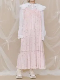 floralフレアミニワンピース merryjenny ブルー - メルカリ